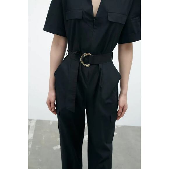 Zara Jumpsuit - Cargo, Poplin - Picture 2 of 12